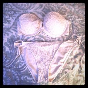 Victoria's Secret white crochet bikini